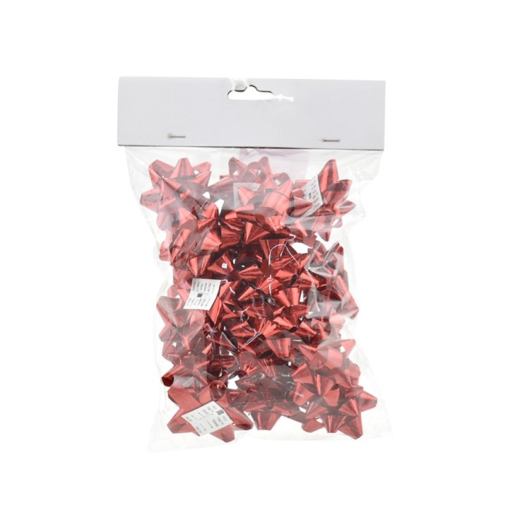 NATALUNA SET 20 COCCARDE D.5CM ROSSO PML01