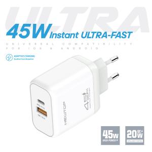 NEWTOP CM73 CARICATORE DA MURO USB-A + PD 45W