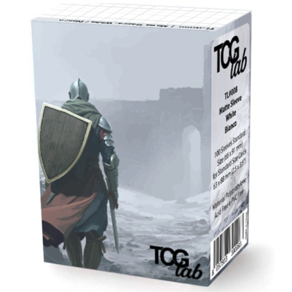TCG LAB 100 Bustine Protettive Standard - Matte Ultra Clear - Bianco