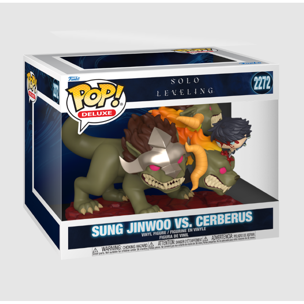 FUNKO POP DELUXE SOLO LEVELING S2 - VINYL FIGURE JINWOO VS CERBERUS 15CM