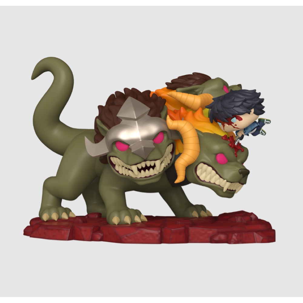 FUNKO POP DELUXE SOLO LEVELING S2 - VINYL FIGURE JINWOO VS CERBERUS 15CM
