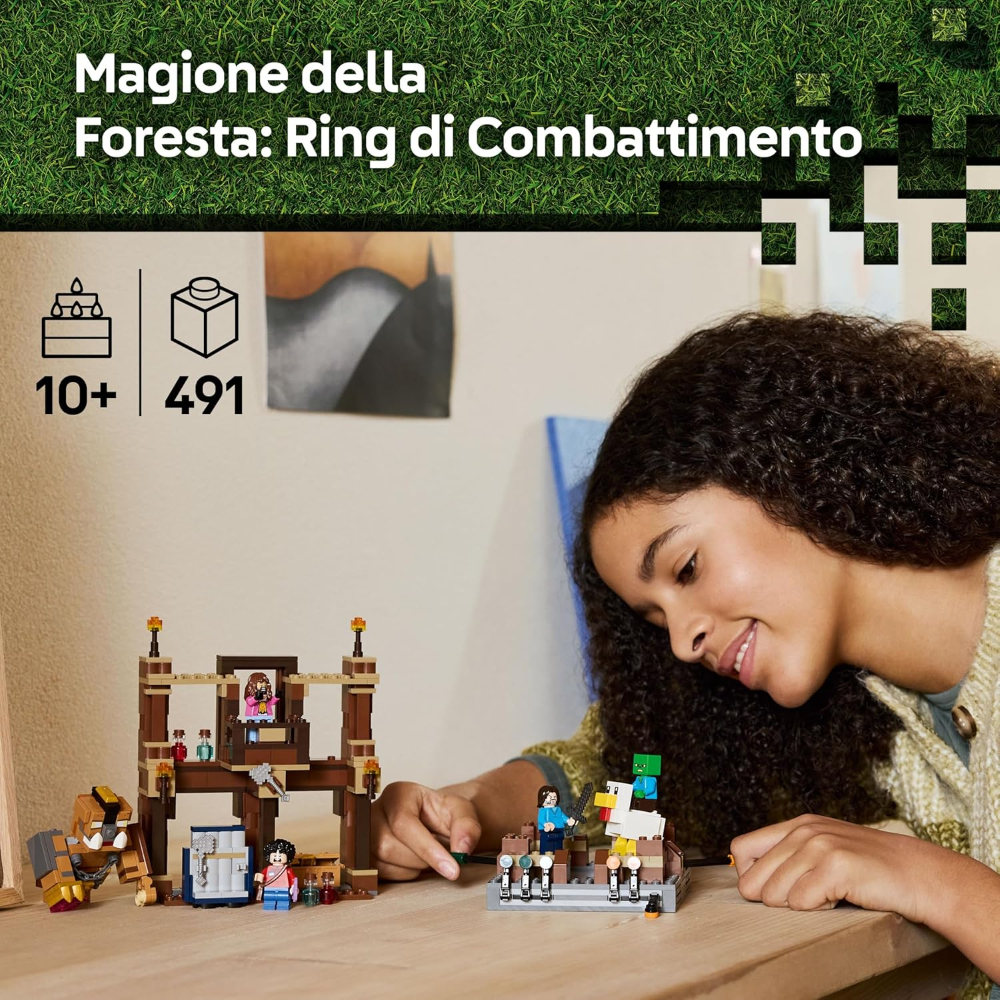 LEGO MINECRAFT MOVIE - MAGIONE DELLA FORESTA : RING DI CONBATTIMENTO 21272