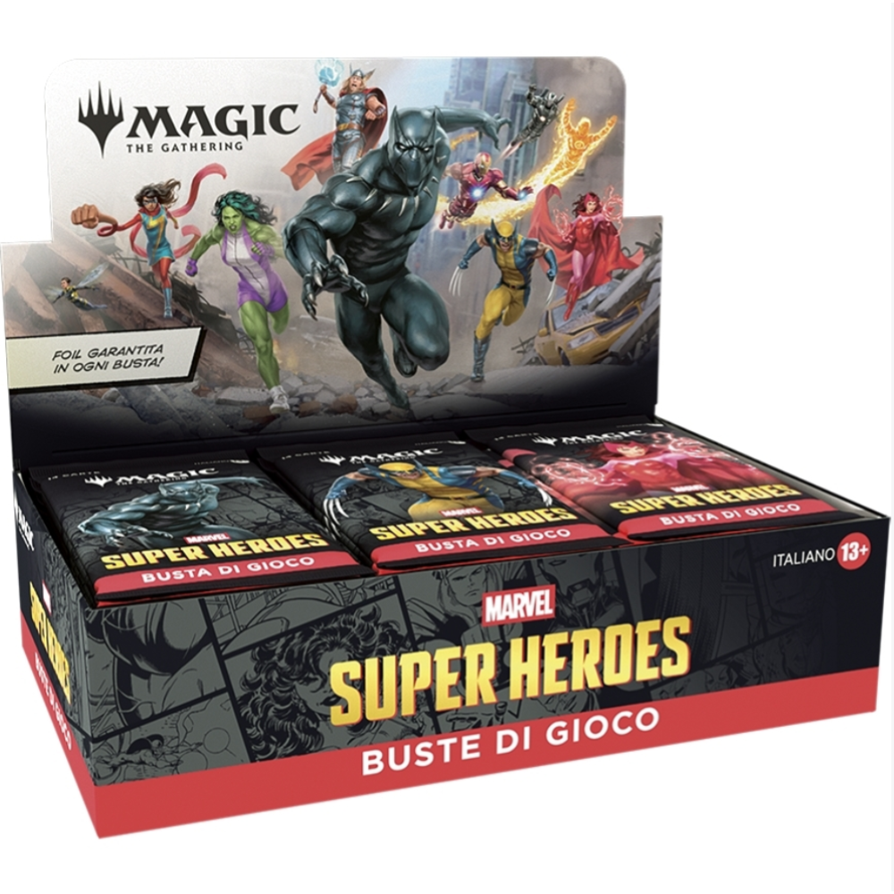 MAGIC THE GATHERING BOX PLAY BOOSTER - MARVEL SUPER HEROES (30 BUSTE) - ITA 26/06/2026