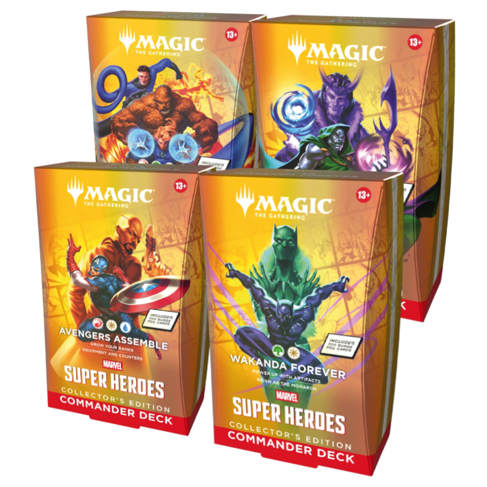 MAGIC THE GATHERING BOX COMMANDER DECK - MARVEL SUPER HEROES (4 MAZZI) - COLLECTOR'S EDITION - ENG 26/06/2026