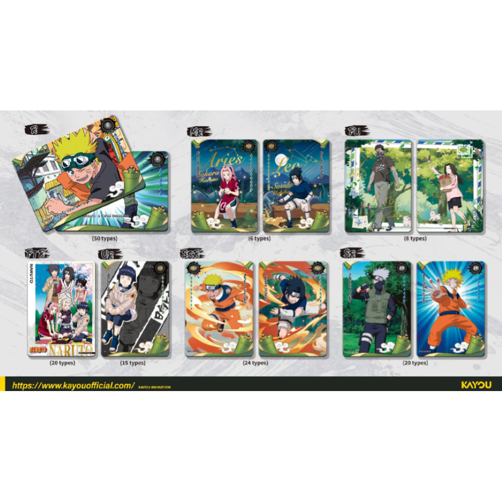 KAYOU - NARUTO - Smriti Collectible CardS - Heaven  SCROLL BUSTA DA 8 CARTE (PLATINUM)