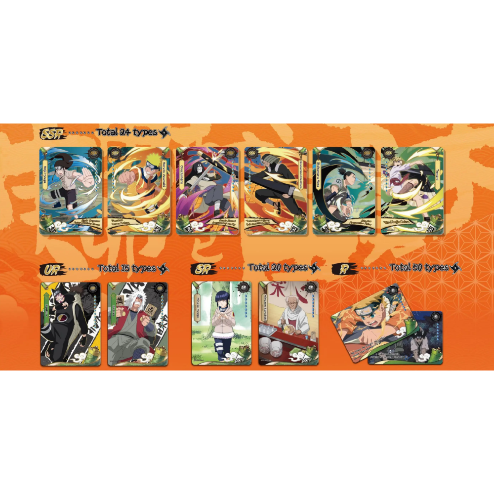 KAYOU - NARUTO - Smriti Collectible Cards - Earth SCROLL - BUSTA DA 8 CARTE (GOLD)