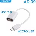 NEWTOP AD09 ADATTATORE MICRO USB/USB2.0