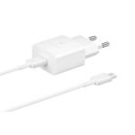 SAMSUNG 15W EP-T1510XWEGEU SUPER FAST CHARGER USB-C CON CAVO TYPE-C WHITE