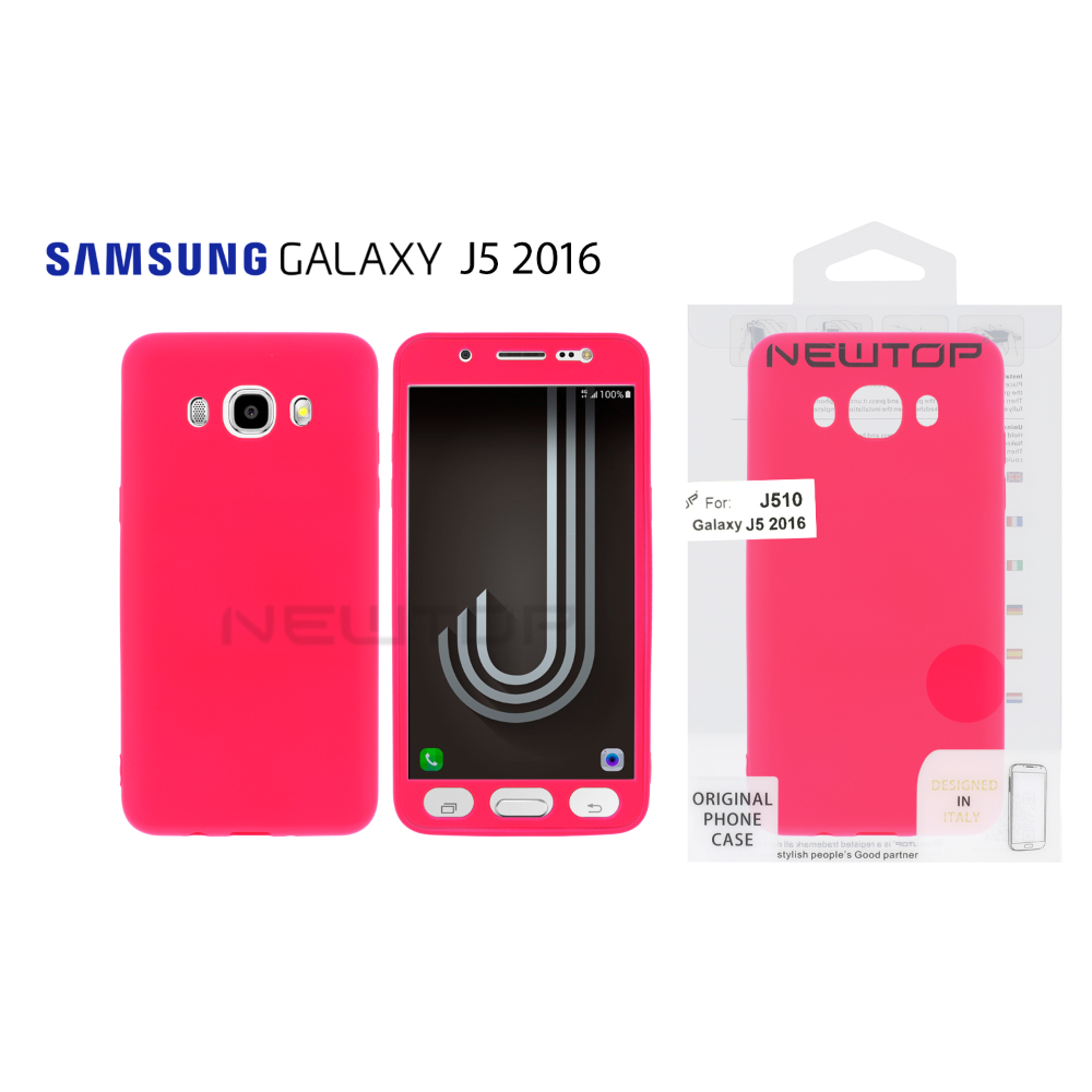 360 2 IN 1 TPU SOFT COVER SAMSUNG GALAXY J5 2016 (SAMSUNG - Galaxy J5 2016 - J510 - Fuxia)