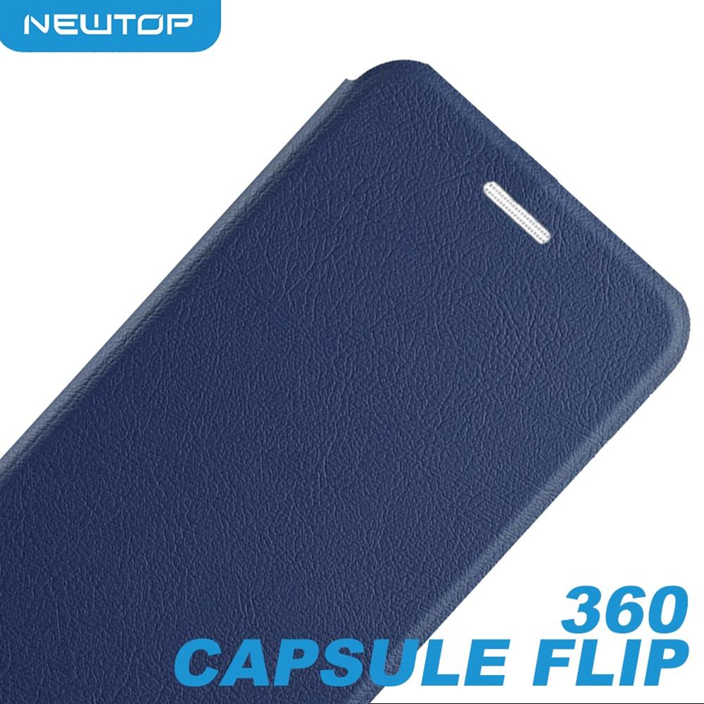 360 CAPSULE FLIP CASE COVER HUAWEI Y7 2018 (HUAWEI - Y7 2018 Nova Lite + 2018 - Blu)