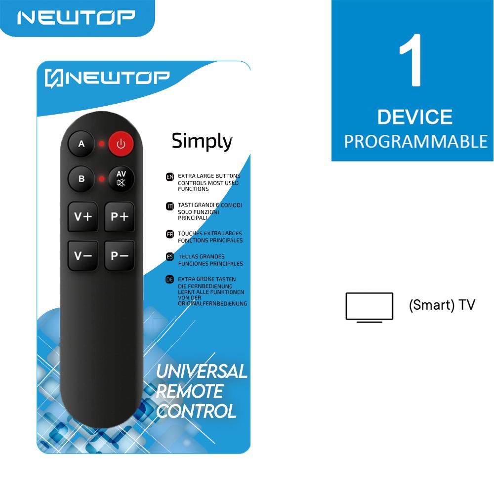 Prodotto: 35507 - NEWTOP TELECOMANDO UNIVERSALE SIMPLY - NEWTOP PACK 05  (Monitor e tv - Telecomandi Universali)