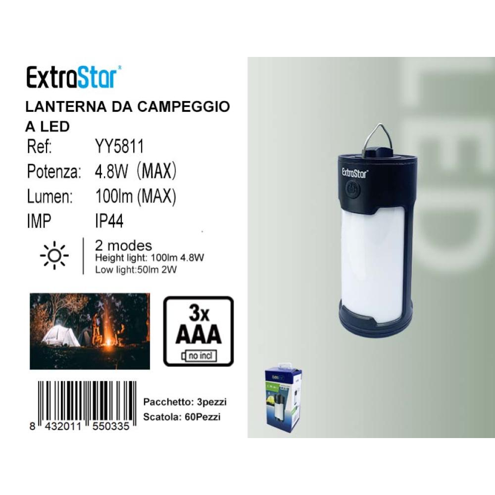 LETMY 4 Lanterne Da Campeggio LED Ricaricabili 3 Fonti Di Alimentazione: Solare, USB, Batteria AA – 600 Lumen, Pieghevoli, Impermeabili, Per Emergenze E Outdoor, Verde Oliva