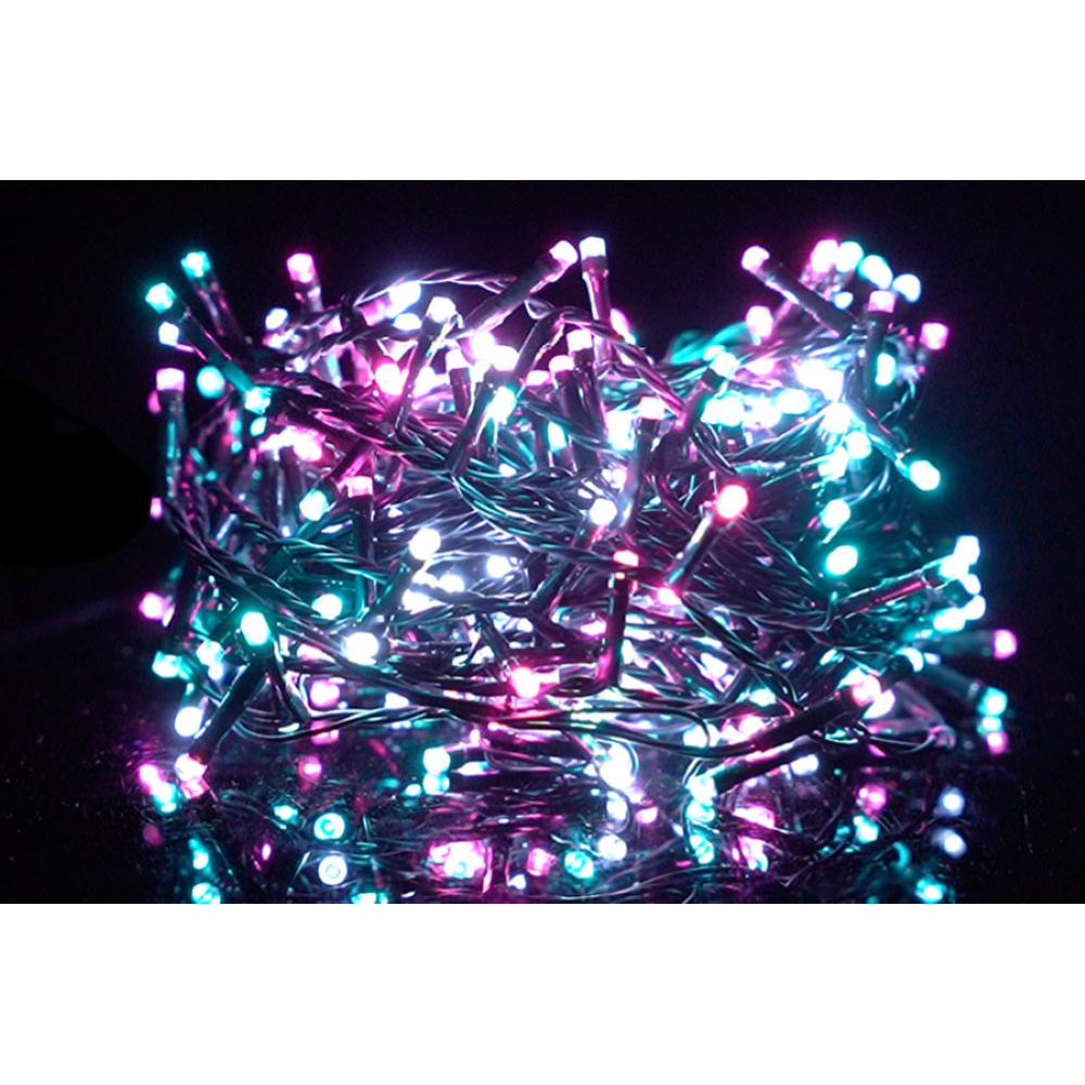 NATALUNA SERIE 180LED 8F. USO EST. BIANCO/ROSA/AZZURRO