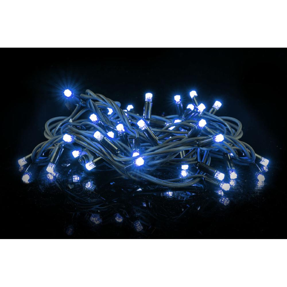 NATALUNA CATENA 5M 50LED FLASH RUBB.U.EST COLL.BIANCO