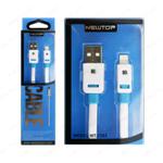 NEWTOP USB PIATTO WHITE 1M LIGHTNING 5G-6G-7G NT-7353