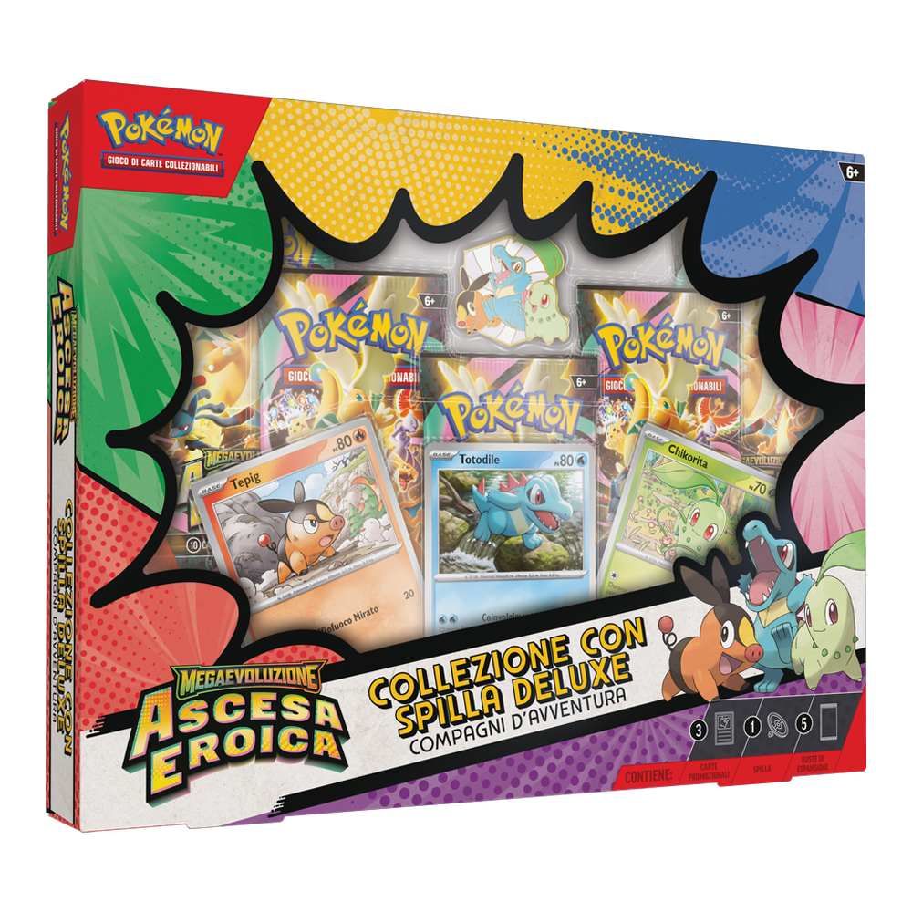 Pokémon -  M2.5 Collezione con spilla Deluxe Compagni d'Avventura - Ascesa Eroica IT