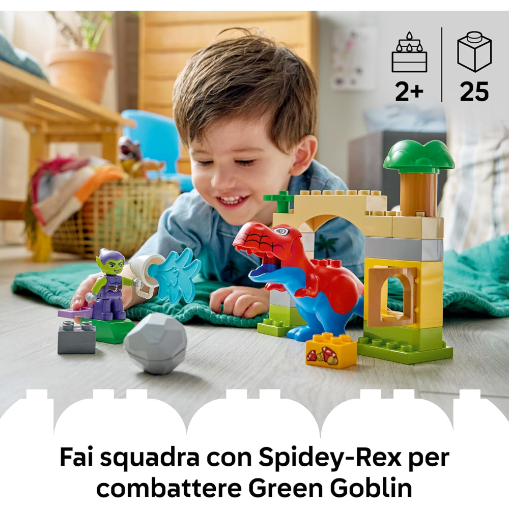 LEGO DUPLO SPYDEY - Dinosauro Spidey-Rex vs. Goblin 10463