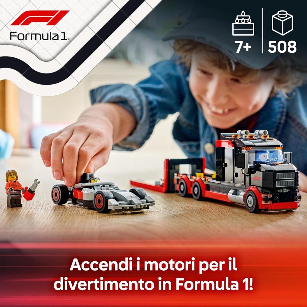 LEGO CITY - Display Truck F1® con auto da corsa Audi F1® 60493