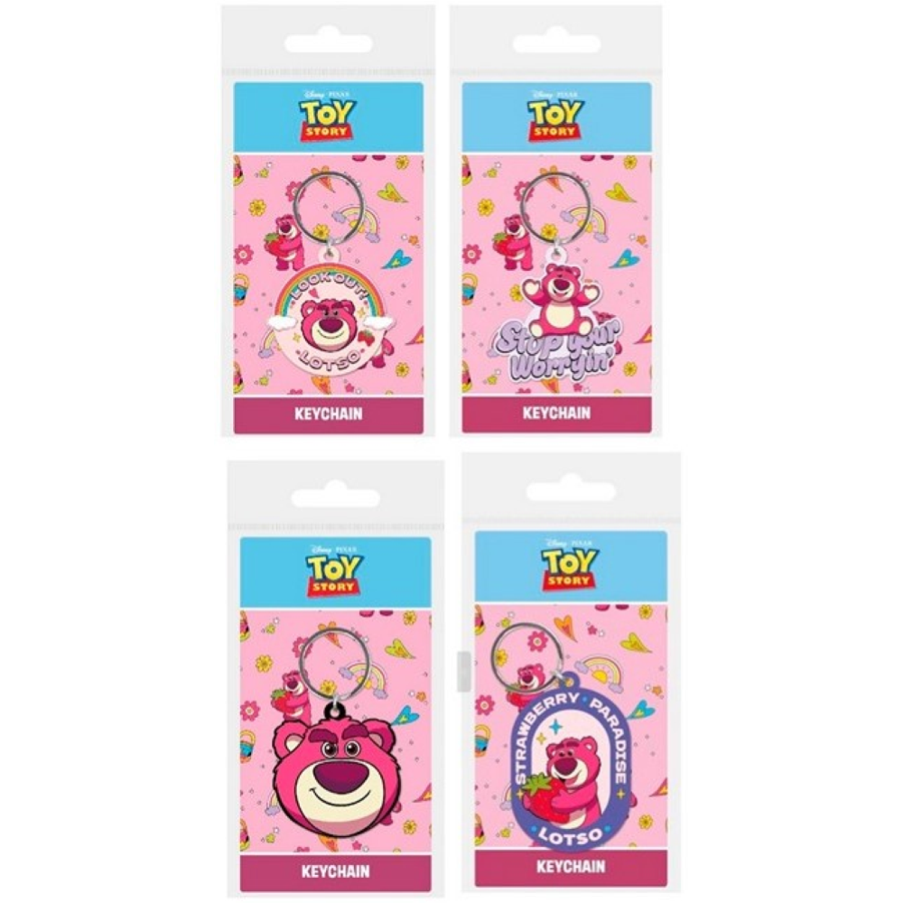 Toy Story Lotso Portachiavi 2D PVC 4 assortitis 7x12,5cm