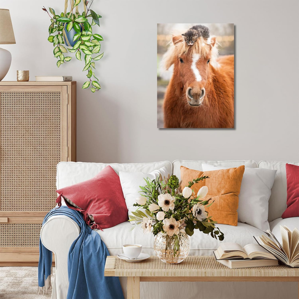 Ravensburger Puzzle 500 PC - Puppies Collection: gattino e cavallo