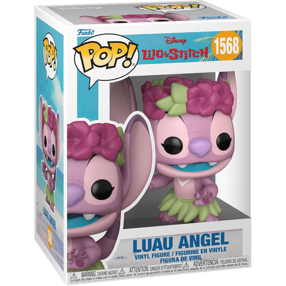 FUNKO POP DISNEY: STITCH COSTUME - VINYL FIGURE 1568 LUAU ANGEL 9CM - 86274