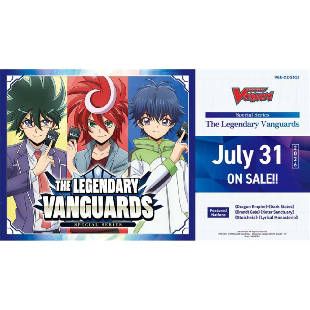 PREORDINE Booster Box Vanguard Serie 15 The Legendary Vanguards (10 buste) - ENG 31/07/2026  (SCAD.09/04/2026)