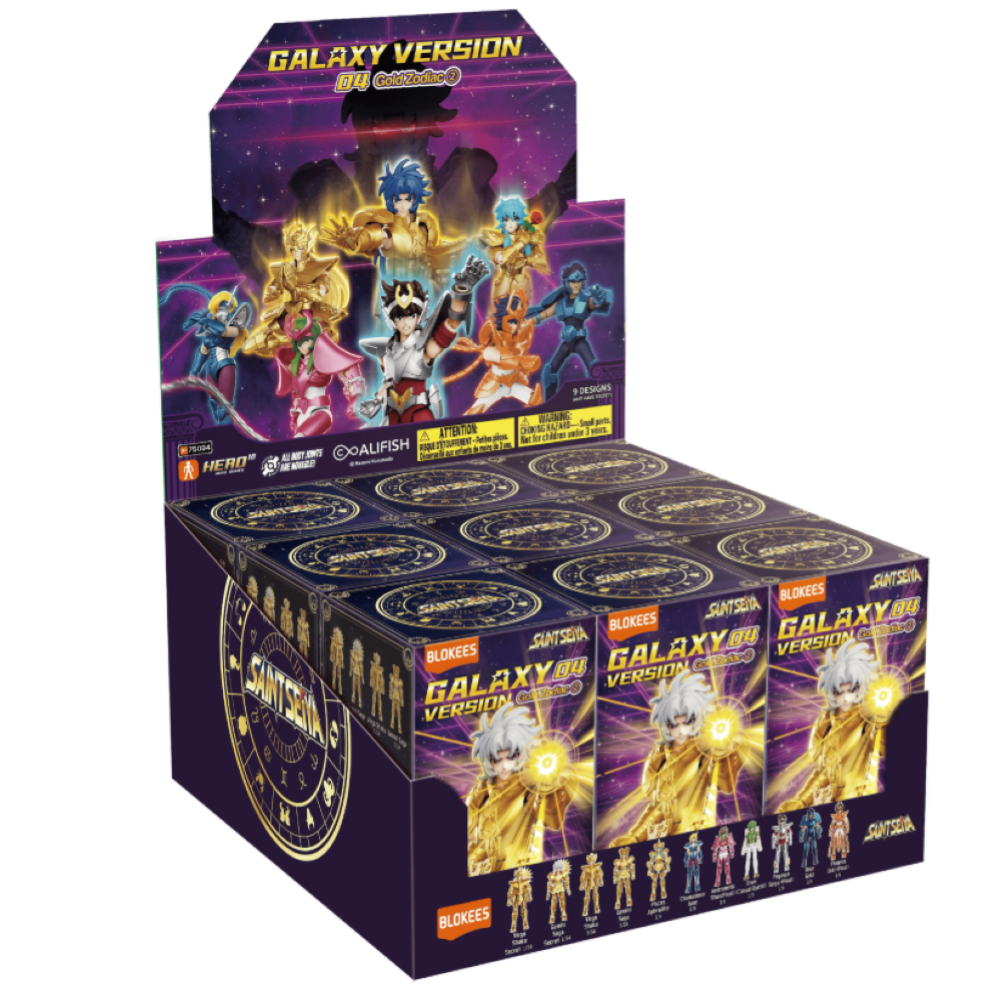 Blokees - Saint Seiya Blind Box - GALAXY VERSION 04 - 75034 Gold Zodiac 2  Blind Box 9  8CM  
