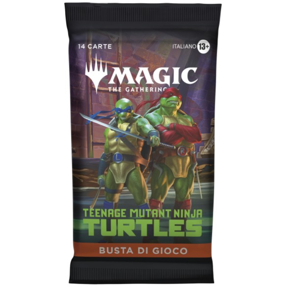 MAGIC THE GATHERING BOX PLAY BOOSTER - TEENAGE MUTANT NINJA TURTLES (30 BUSTE) 14 CARTE - ITA 