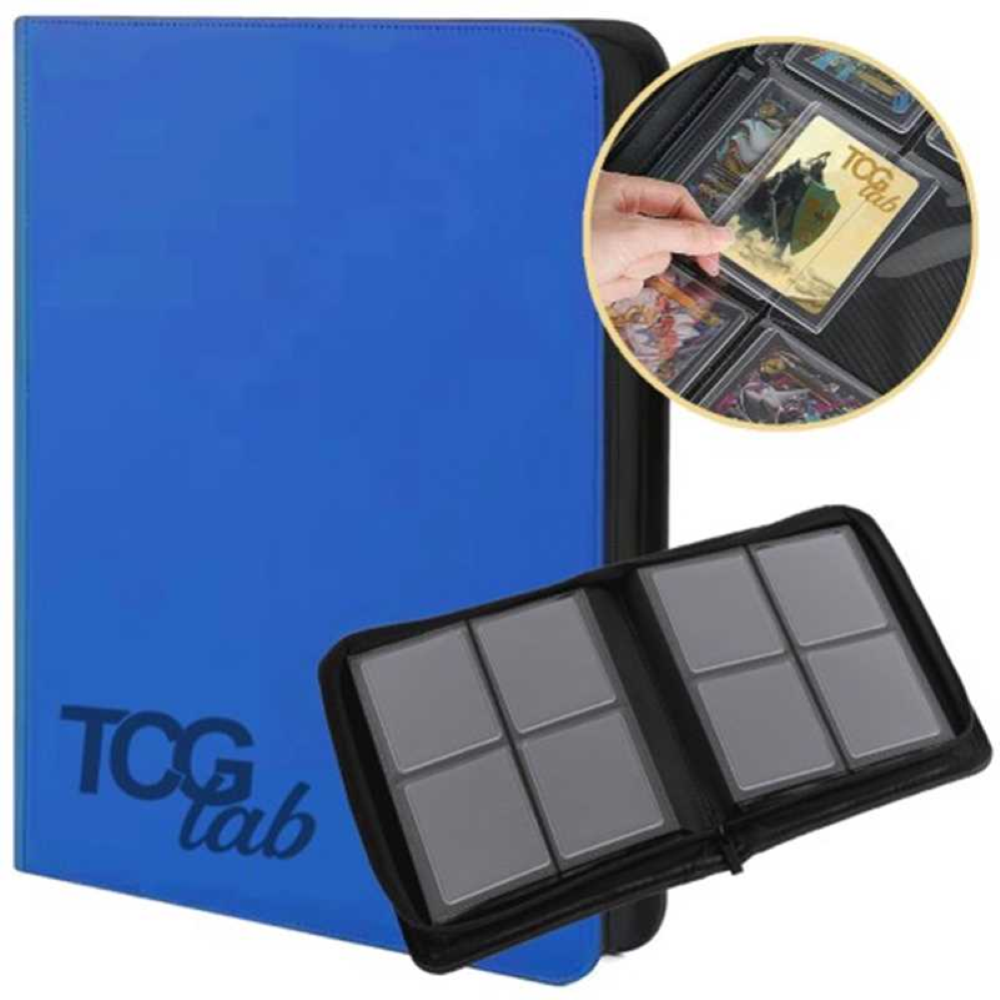TCG LAB Album per Toploader a 9 Tasche (252 toploader) - Blu