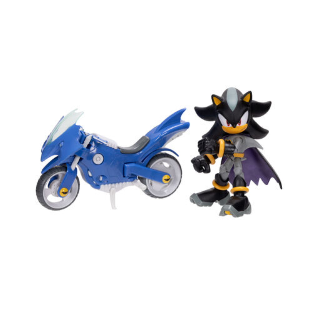 Jakks - DC X Sonic Shadow personaggio 13cm con Batcycle 433694-V1