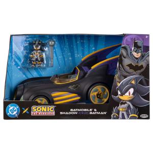 Jakks - DC X Sonic Shadow personaggio 13cm con Batmobile 429114