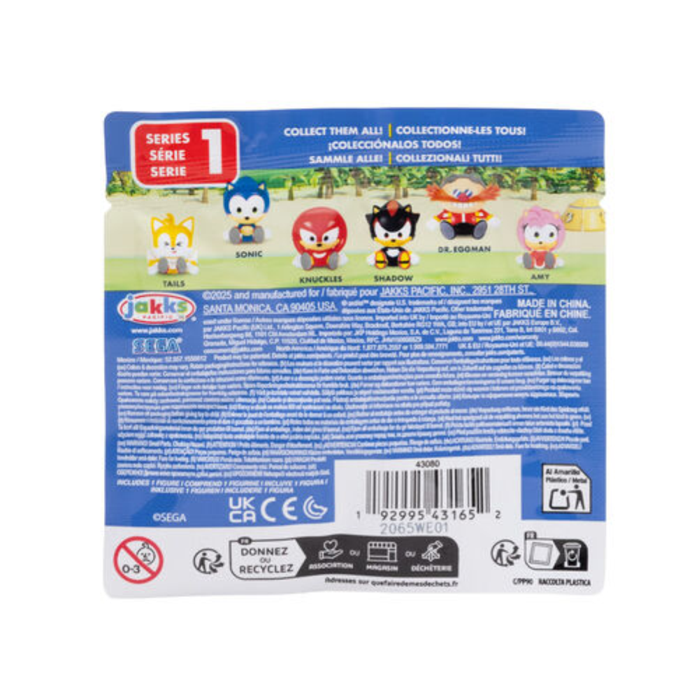 Jakks - Sonic assortimento di mini figures 4 cm Blind Pack 430804