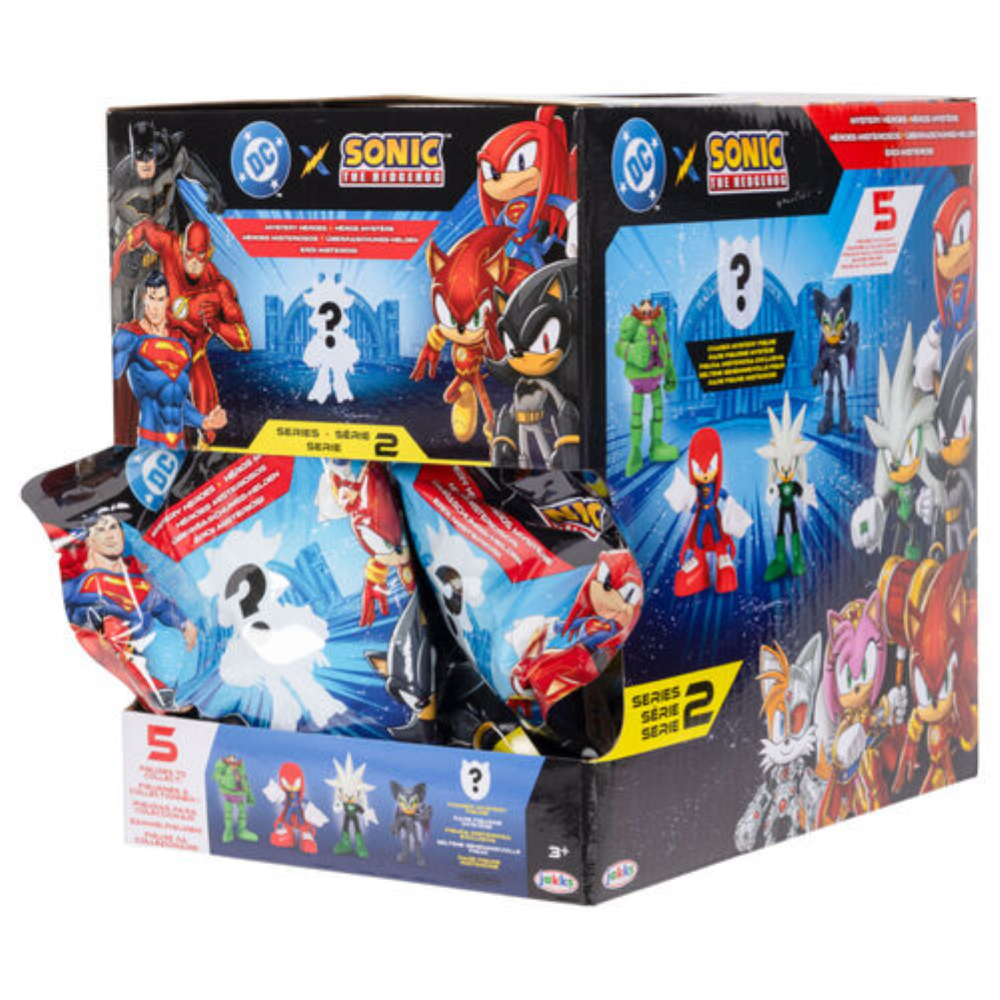 Jakks - DC X Sonic Assortimento di personaggi articolati 6 cm Blind Pack W2  431354 *GIUGNO 