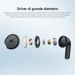 XIAOMI AURICOLARE BLUETOOTH XIAOMI REDMI BUDS 8 - ACTIVE BLACK