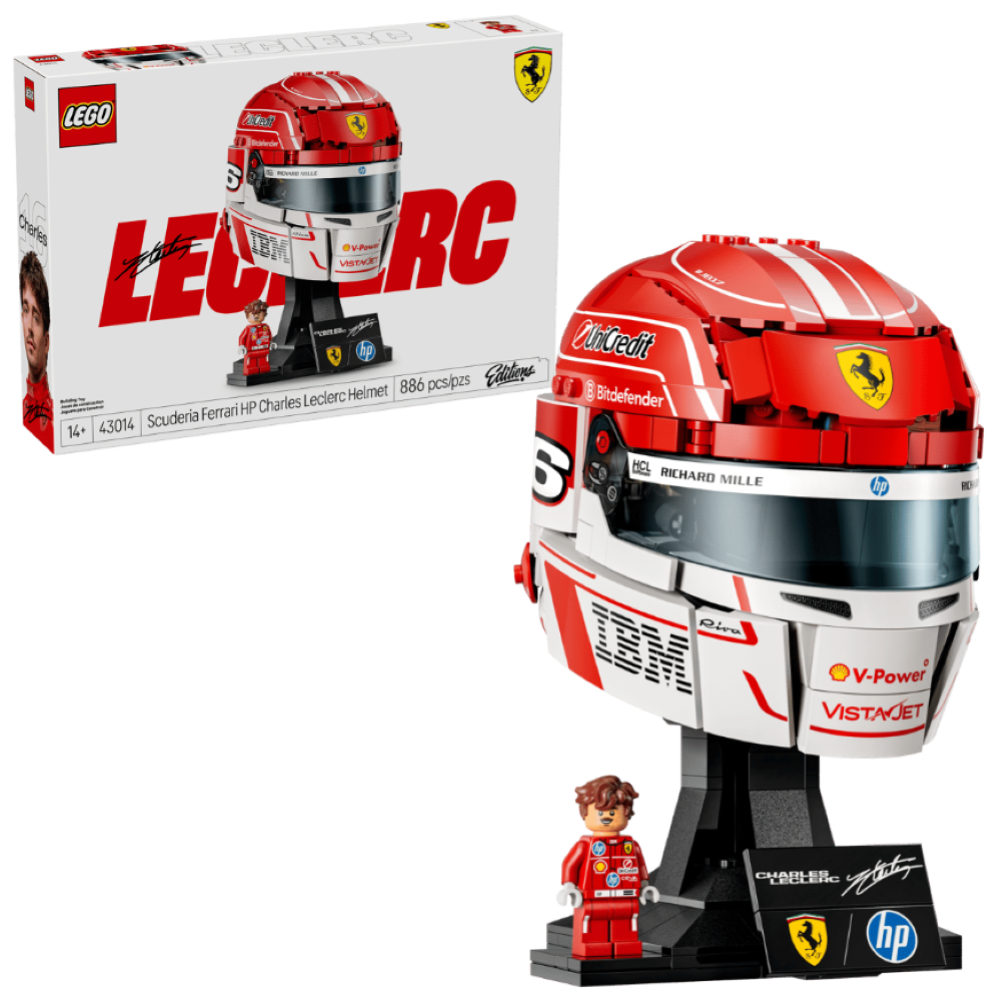 LEGO Editions - Casco di Charles Leclerc Scuderia Ferrari HP V29 43014