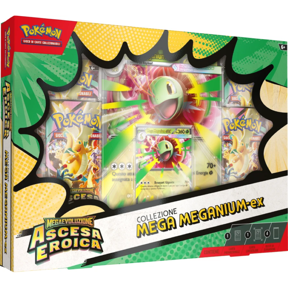 Pokemon M2.5 Col.Mega Emboar-EX, Mega Feraligatr-EX e Mega MegaNIUM-Ex(IT)
