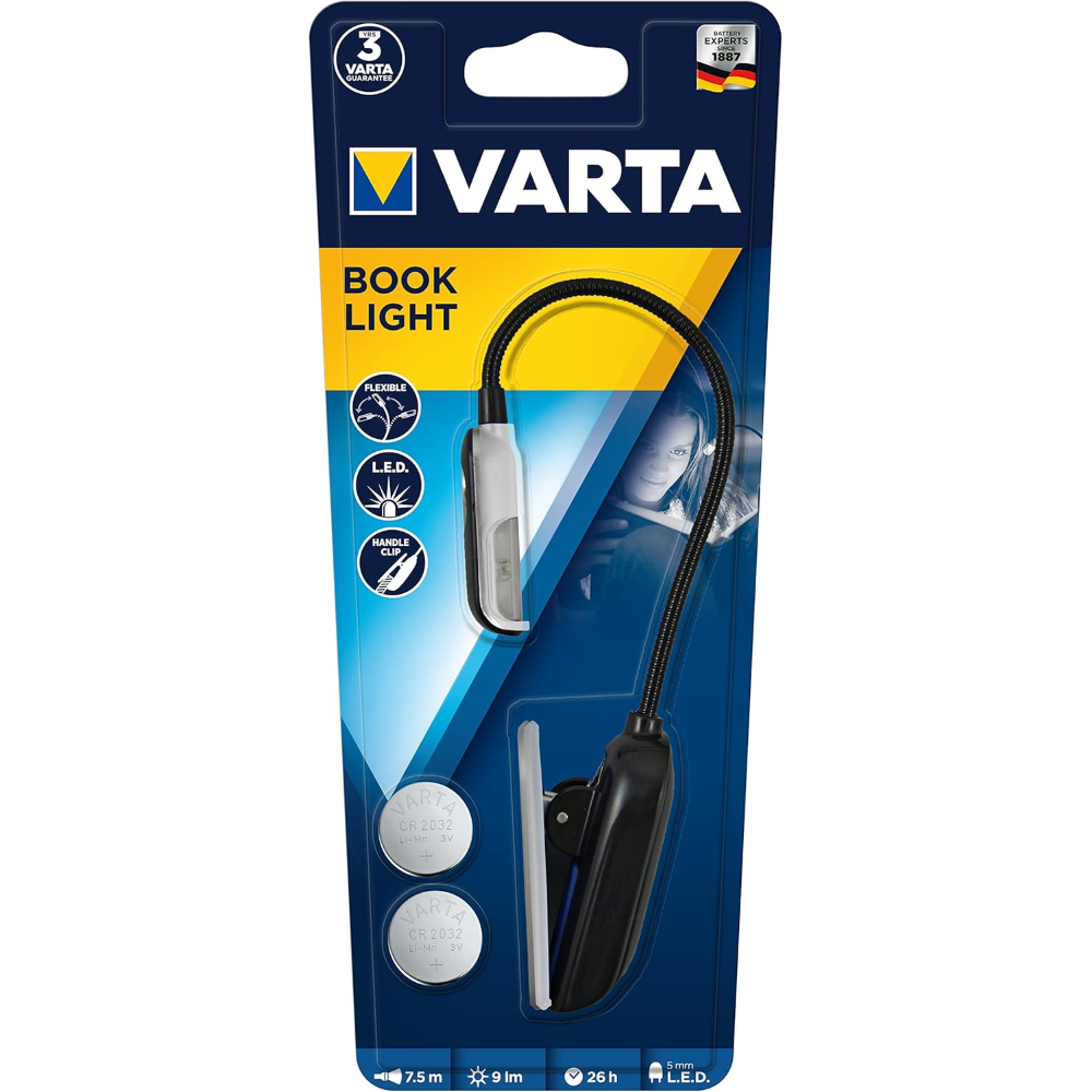 VARTA TORCE - BOOK LIGHT (incl. 2 CR2032)
