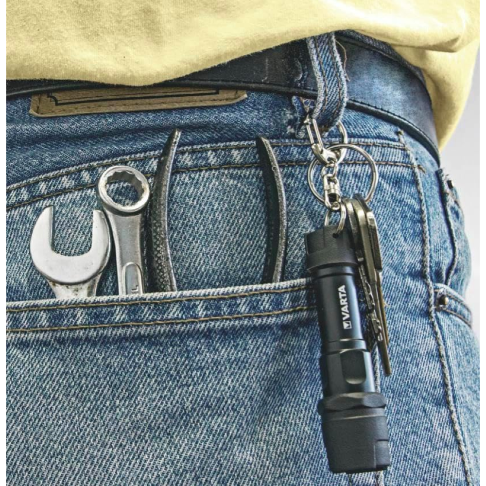VARTA TORCE -  INDESTRUCTIBLE KEY CHAIN LIGHT (incl 1AAA)