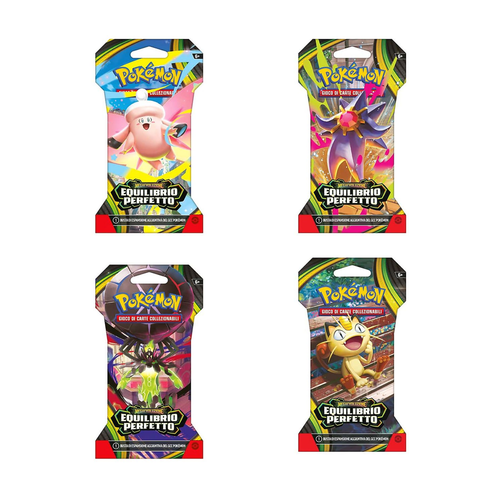 Pokemon - Bustina Sing. in "Paper Sleeve" "M3" MEGAEVOLUZIONI EQUILIBRIO PERFETTO