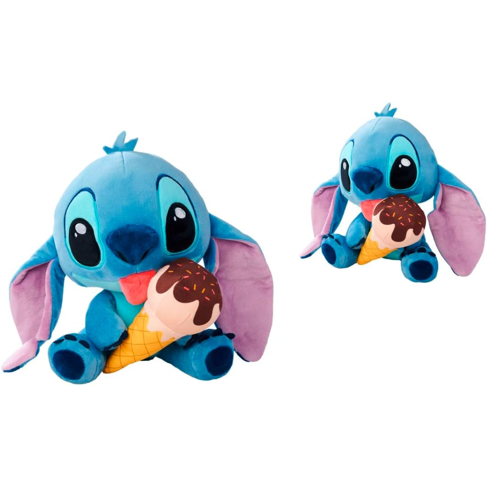 SIMBA - Stitch con cibo cm.25 - 4 asst. (3x Pizza, 1x Gelato, 1x Hamburger, 1x Ciambella)