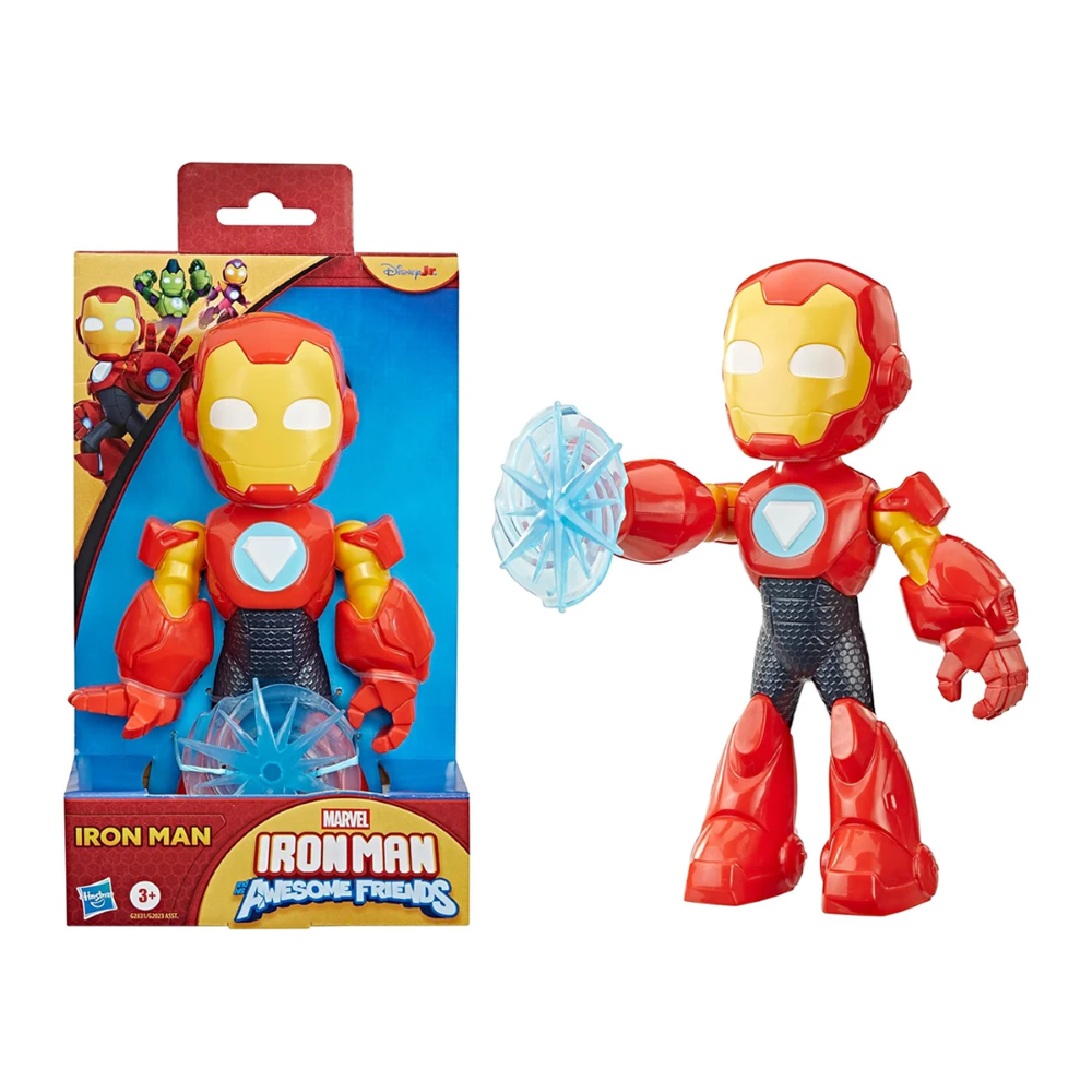 HASBRO - Spidey And His Amazing Friends - SPIDEY FIGURA MEGA IRON MAN G28315X00 