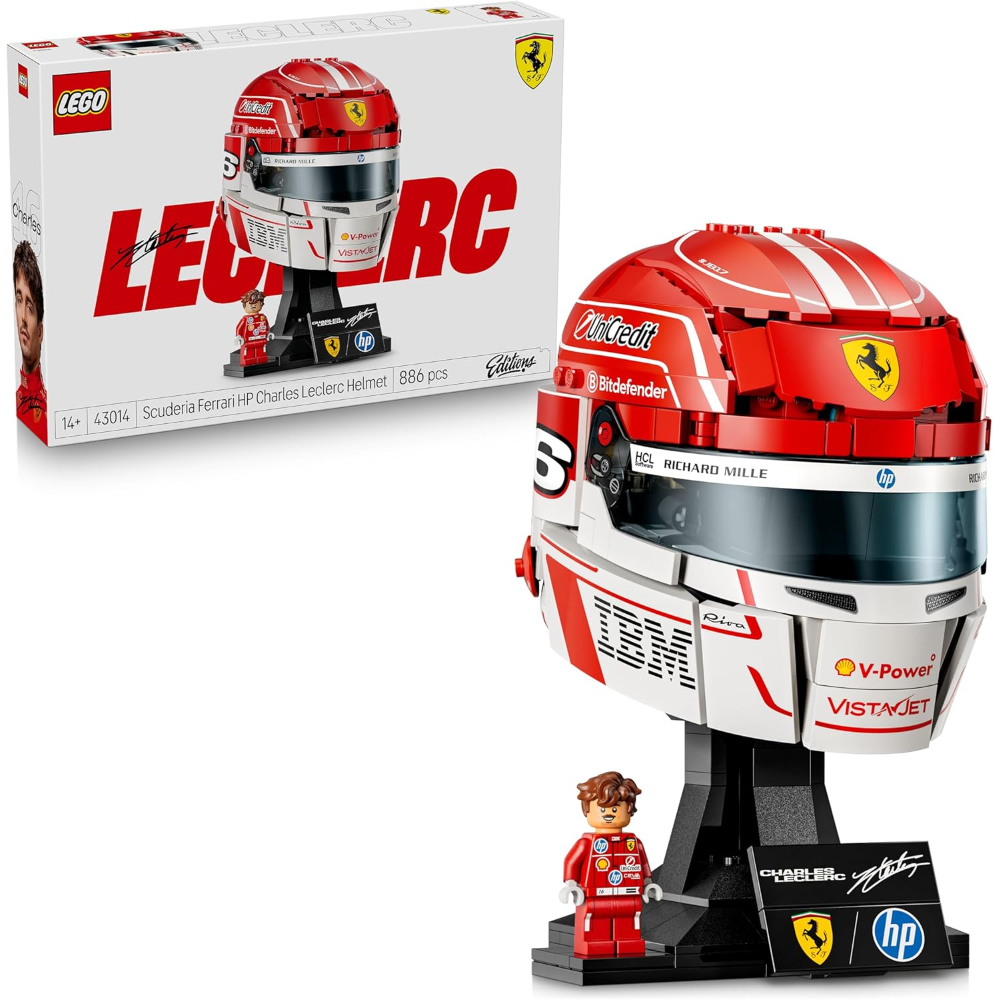 LEGO Editions Formula 1 - Casco di Charles Leclerc Scuderia Ferrari HP 43014