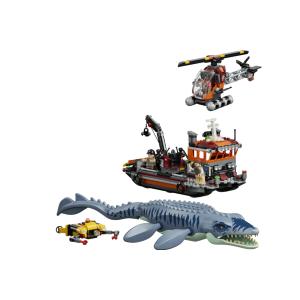 LEGO JURASSIC WORLD - Attacco della barca dinosauro Mosasaurus 77983 