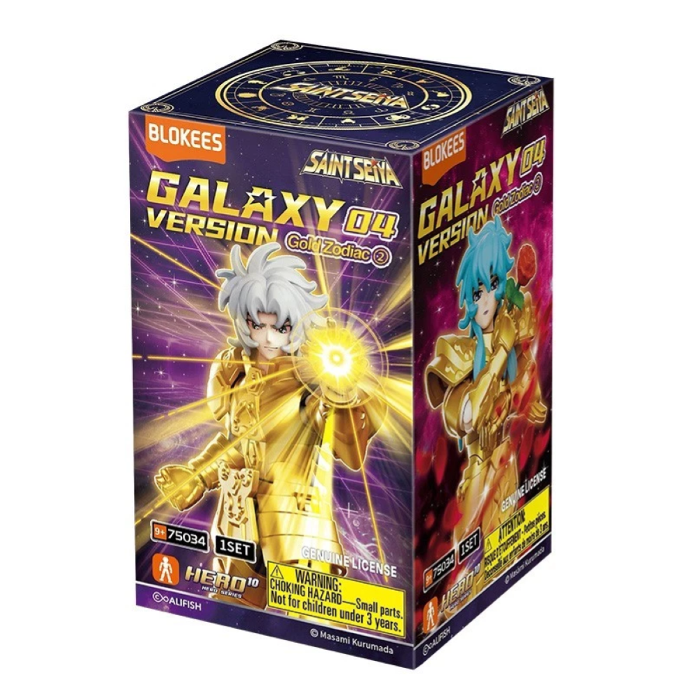 Blokees - Saint Seiya Blind Box - GALAXY VERSION 04 - 75034 Gold Zodiac 2  Blind Box 9  8CM  