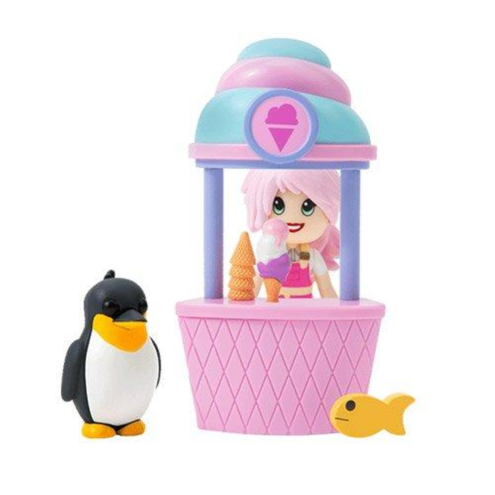 Rei Toys - ADOPT ME - CUCCIOLI DA AMARE - GELATAIO - 2 PERSONAGGI + ACCESSORIO DELUXE ASST.