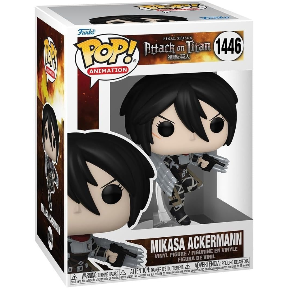 FUNKO POP ATTACK ON TITAN S5 - VINYL FIGURE 1446 MIKASA ACKERMAN 9CM