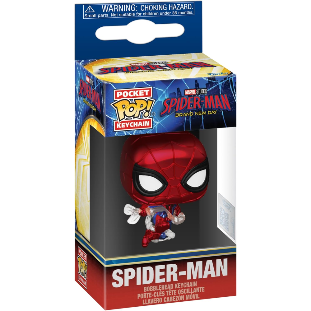 FUNKO POP KEYCHAIN SPIDER-MAN BRAND NEW DAY - VINYL FIGURE SPIDER-MAN (MT) 4CM