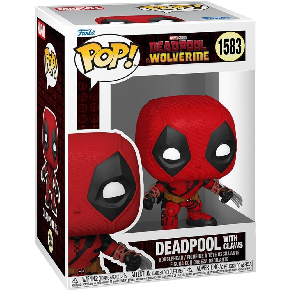 FUNKO POP DEADPOOL 3 - VINYL FIGURE 1583 DEADPOOL WITH CLAWS 9CM - 90456