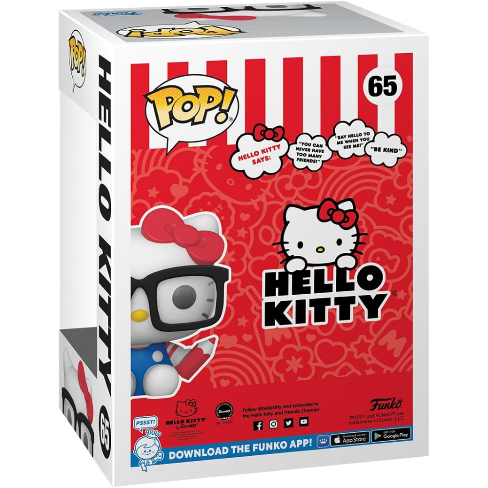 FUNKO POP SANRIO:HELLO KITTY - VINYL FIGURE 65 HELLO KITTY NERD 9CM