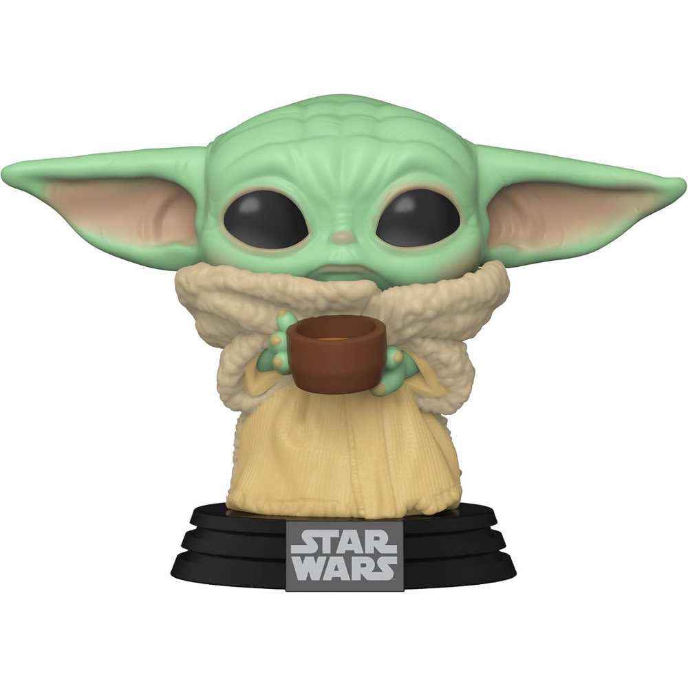 FUNKO POP STAR WARS:THE MANDALORIAN - VINYL FIGURE 378 THE CHILD WITH CUP 9CM 